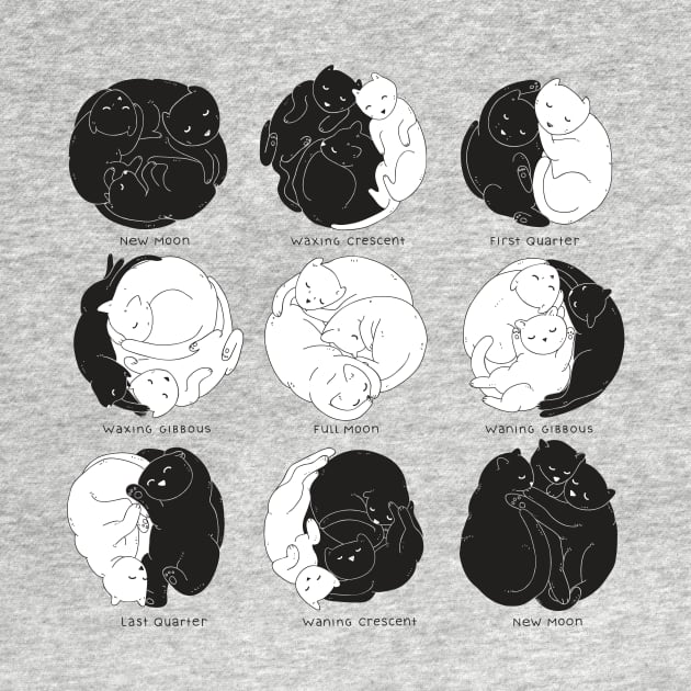 Feline Lunar Cycle by kellabell9